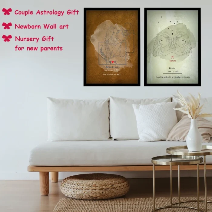 capricorn and tarous wall art