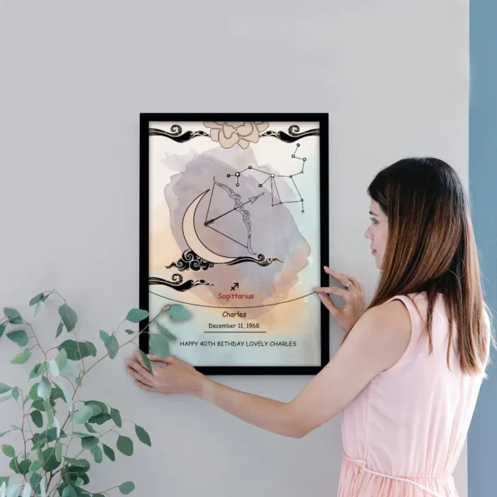 digital sagittarius wall art print