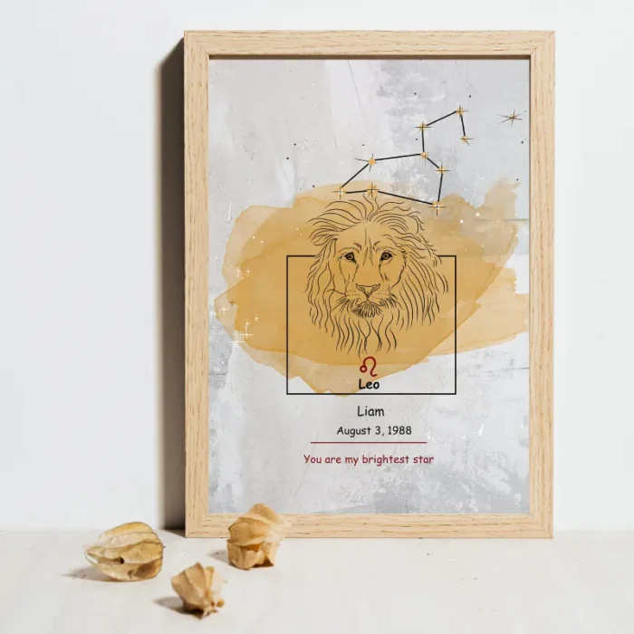 leo wall art print 1